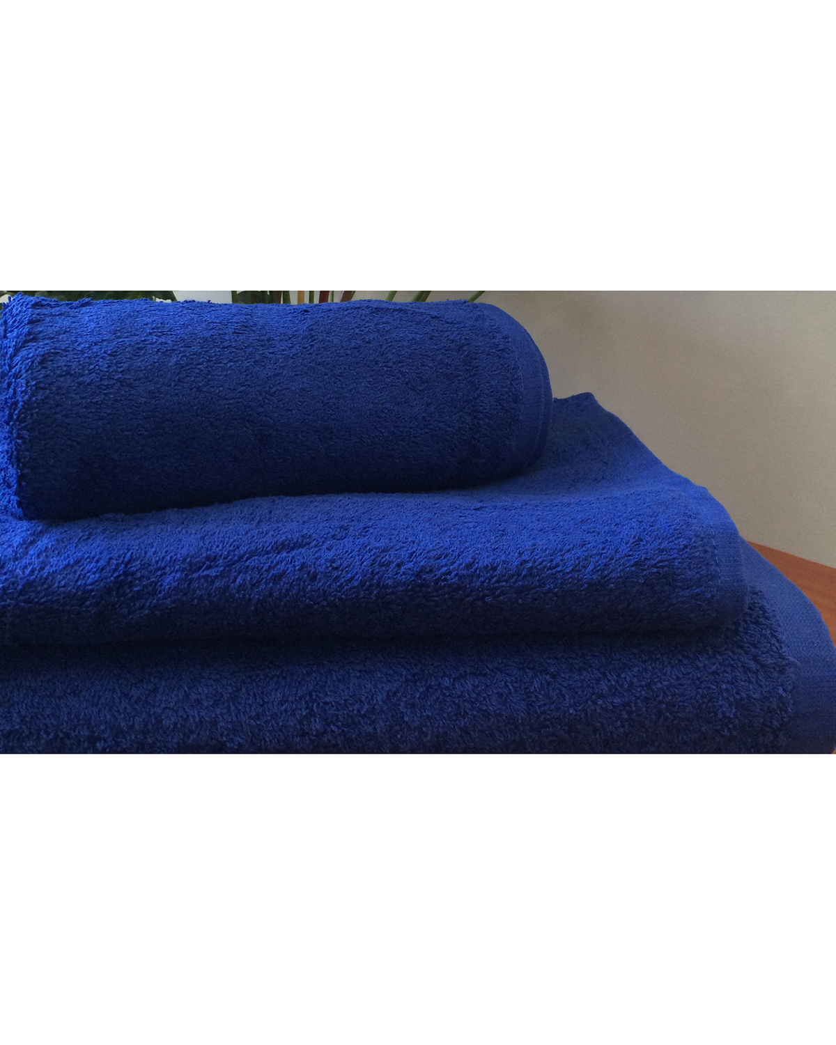 Махровое полотенце пл.500 гр/м2 без бордюров, темно синий