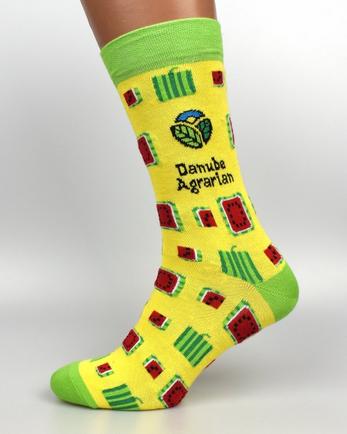 Носки с логотипом желтого цвета, шкарпетки з лого