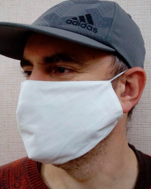 многоразовые защитные маски 2-х слойные из бязи