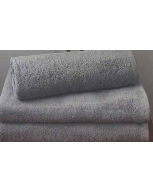 Махровое полотенце пл.500 гр/м2 без бордюров, серый