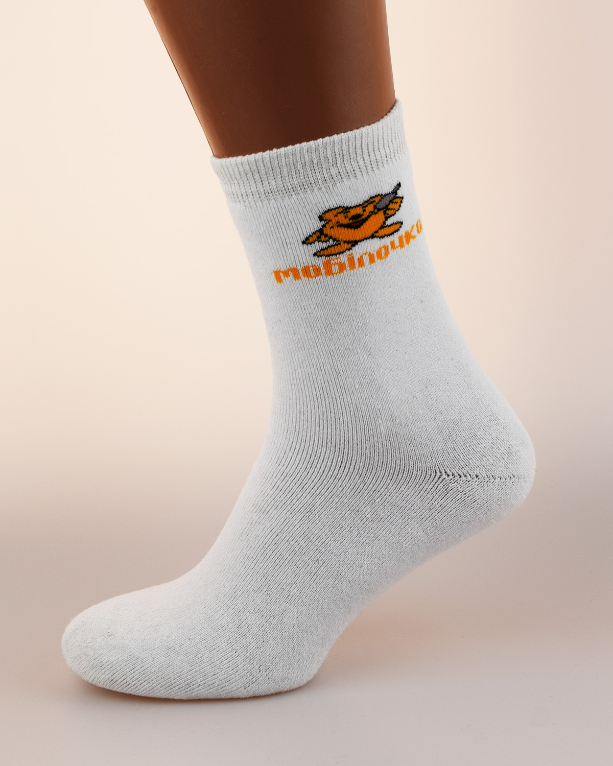 Носки с логотипом мобилочка white, шкарпетки з лого