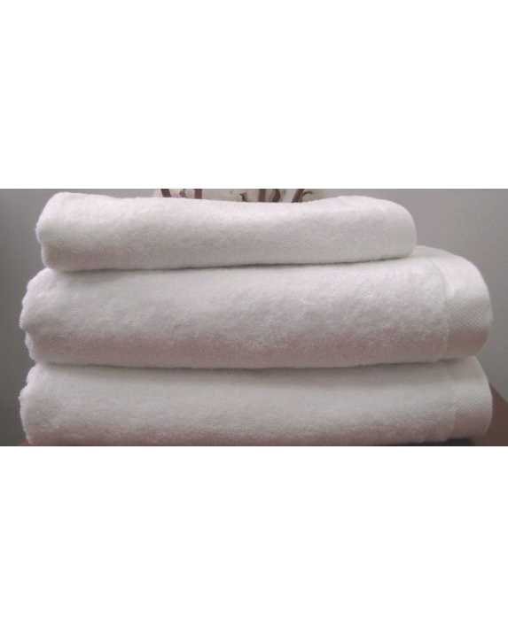 Махровое полотенце пл.550 гр/м2 без бордюров, белый